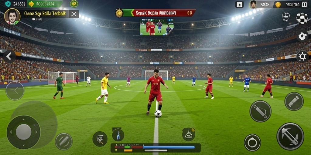Tangkapan layar utama dari gameplay <strong>3446</strong> yang memperlihatkan aksi seru di lapangan.