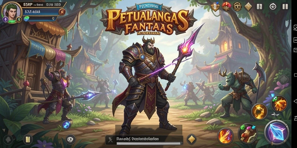 Tampilan aksi seru dalam gameplay RPG 55RP.