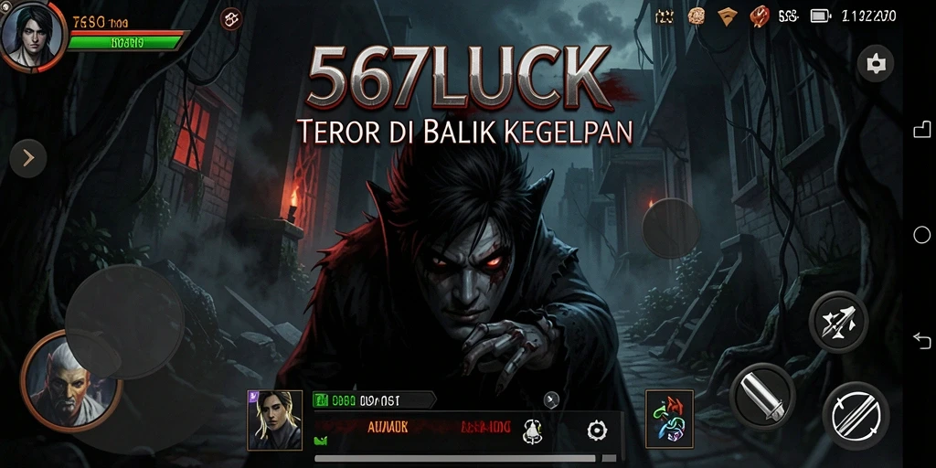 Screenshot gameplay 567LUCK yang menampilkan suasana Horror yang mencekam.