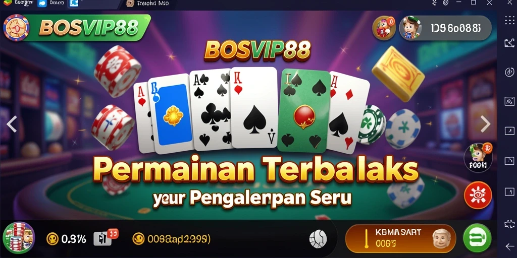 Tampilan gameplay seru dari BOSVIP88 dengan berbagai mode permainan Domino.