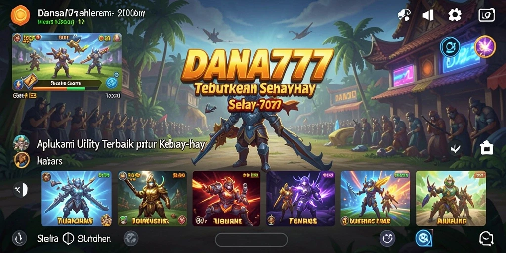 Tampilan antarmuka DANA777 yang sederhana dan fungsional.