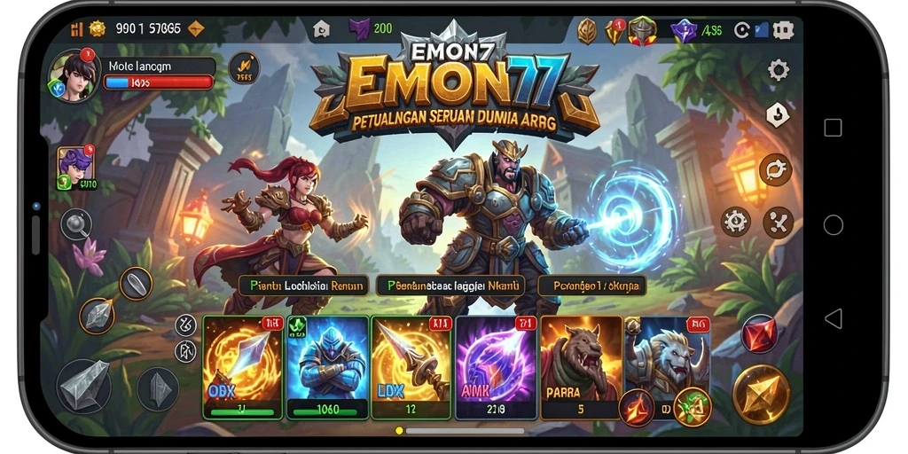 Tampilan gameplay ARPG yang mendebarkan dan penuh aksi.