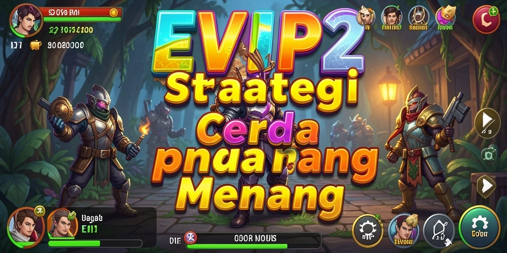 Screenshot gameplay EVIP2 yang menunjukkan pertempuran strategis intens.
