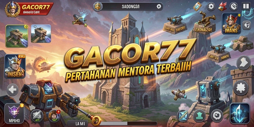 Gameplay menara pertahanan yang mendebarkan di GACOR77.