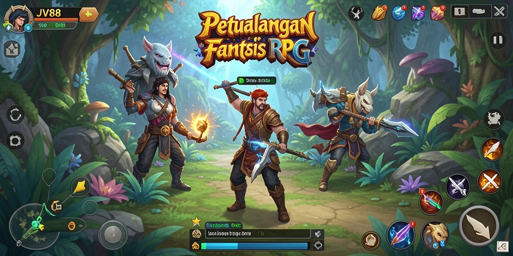 Screenshot utama JV88 menampilkan gameplay RPG yang mendebarkan dan grafis yang memukau.