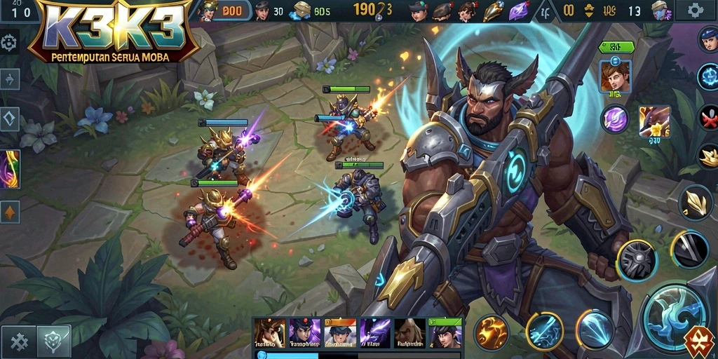 Tangkapan layar gameplay K3K3 yang mendebarkan.