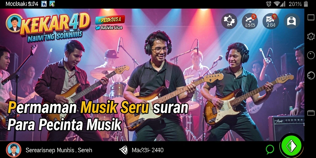 Tampilan screenshot KEKAR4D yang menampilkan pengalaman bermain musik.