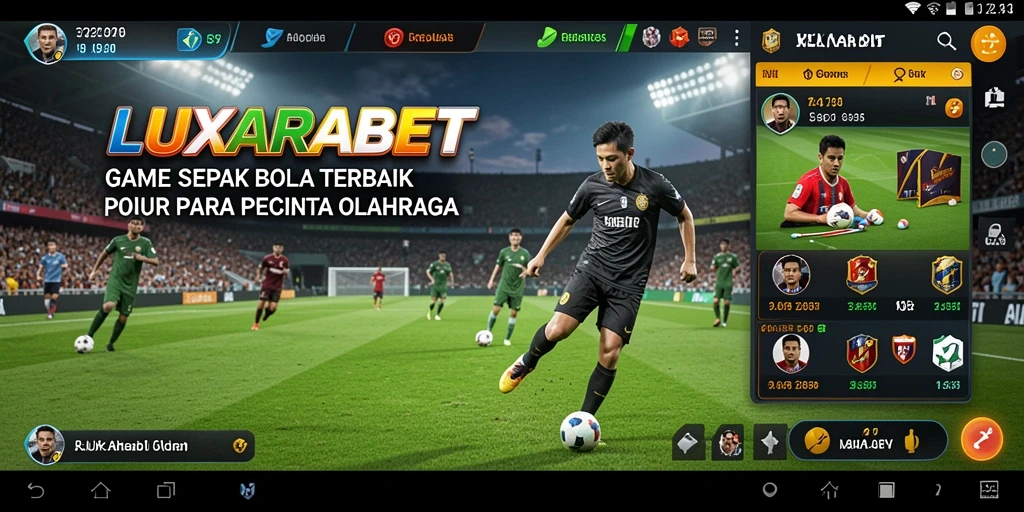 Tampilan gameplay menarik dari LUXARABET yang memikat para penggemar sepak bola.