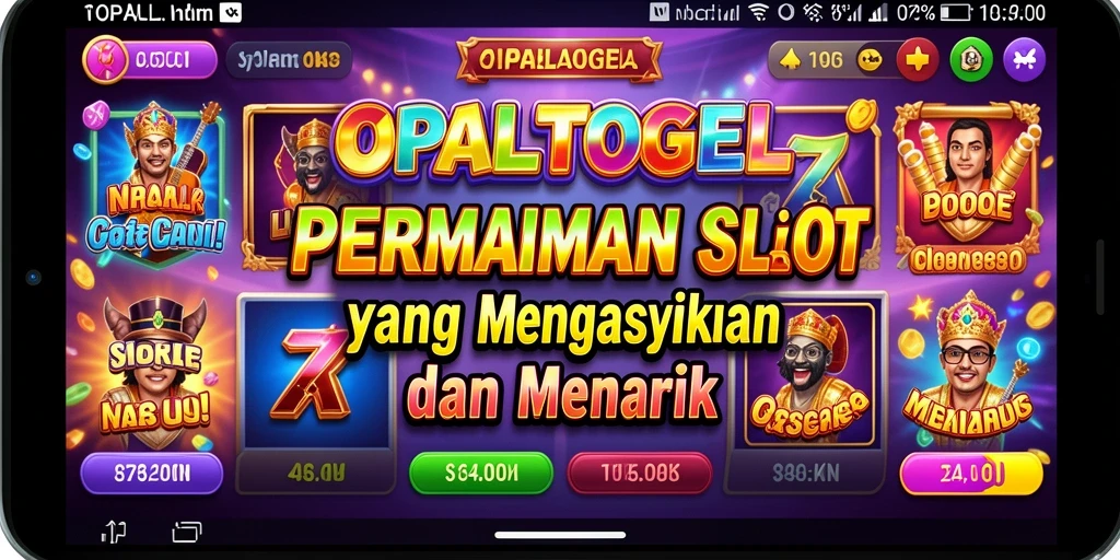 Tampilan gameplay seru OPALTOGEL dengan mesin Slot yang beragam.