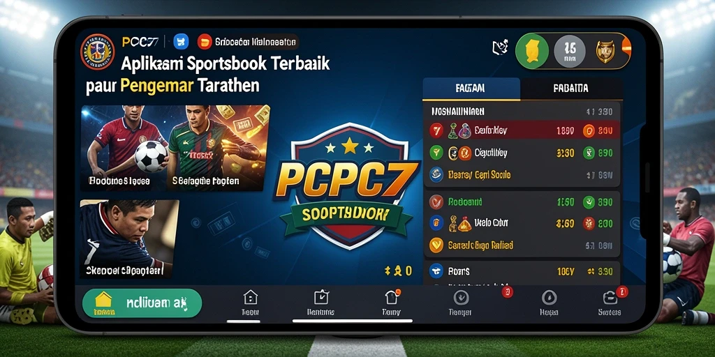 Tampilan screenshot PCPC7 menunjukkan fitur taruhan olahraga yang menarik dan interaktif.