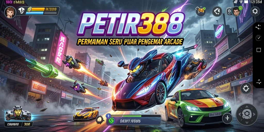 Tampilan gameplay seru dari PETIR388 dengan warna-warna cerah.