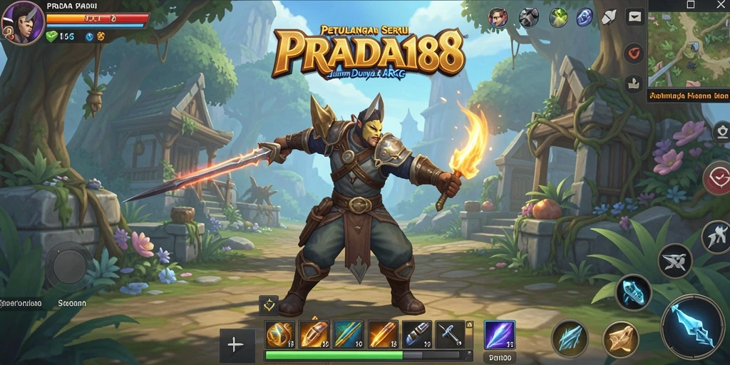 Screenshot menampilkan aksi pertarungan seru dalam PRADA188.