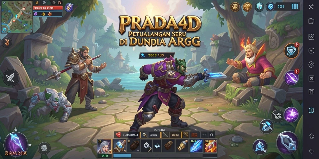 Screenshot menampilkan pertempuran epik dalam <strong>PRADA4D</strong>, menonjolkan strategi dan visual yang memukau.