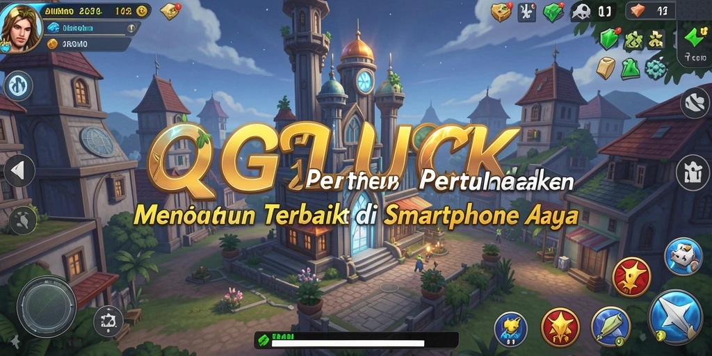 Screenshot dari gameplay QGLUCK yang menampilkan aksi Tower Defense intens.