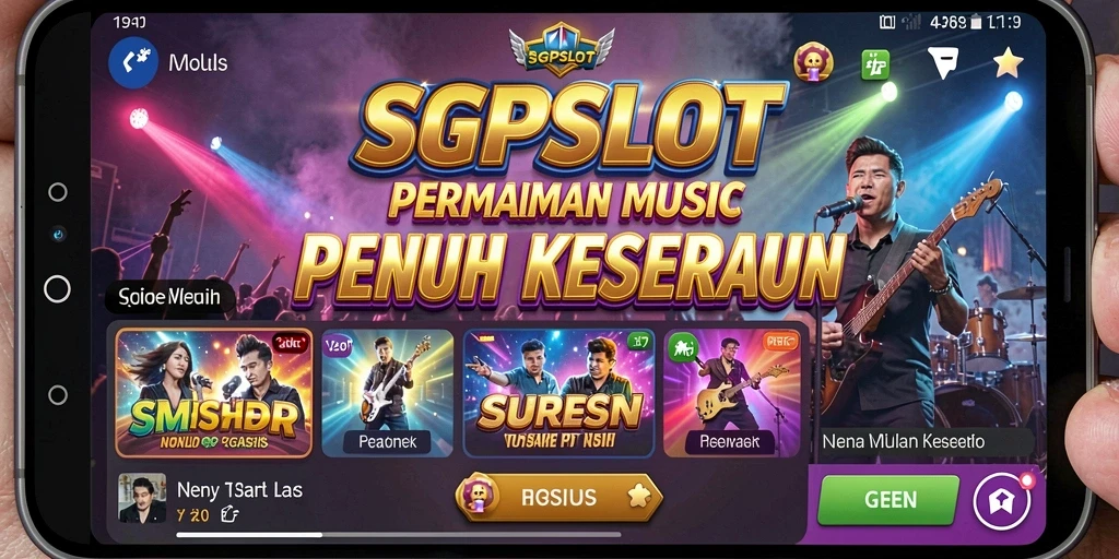 Tampilan gameplay menarik dari SGPSLOT dengan fitur musik interaktif.
