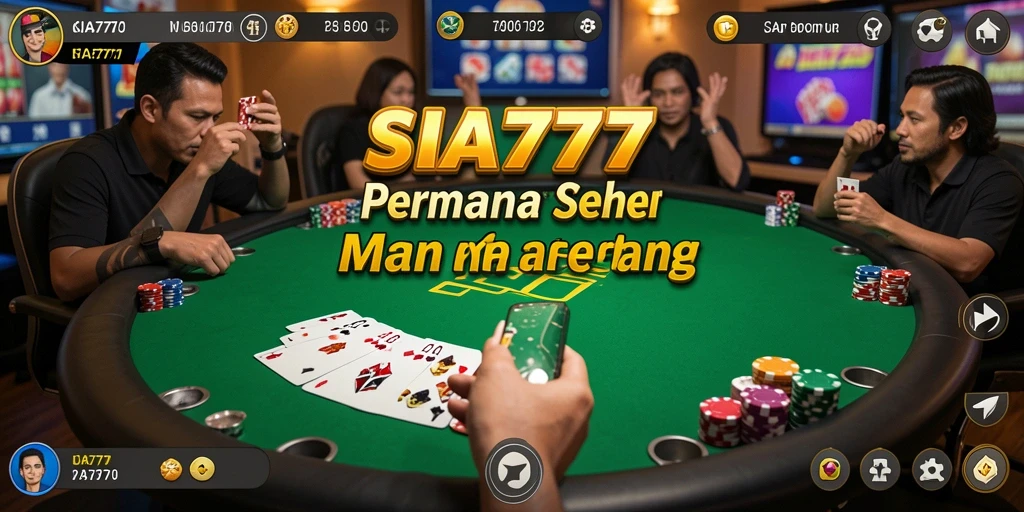 Tampilan screenshot SIA777 menampilkan permainan poker yang seru dan interaktif.